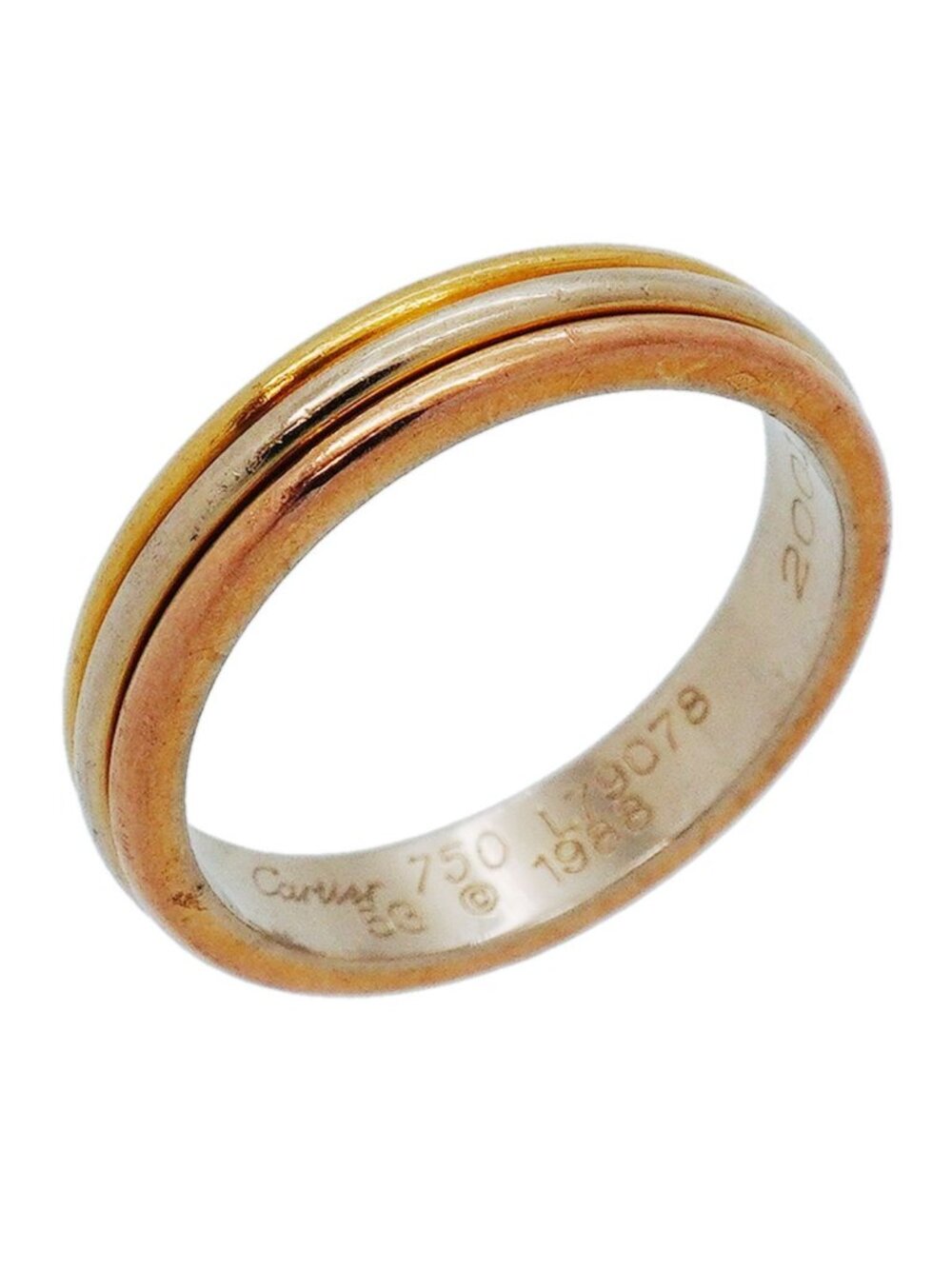 Cartier Ring Vendome 18k Yellow Gold 18k White Pink